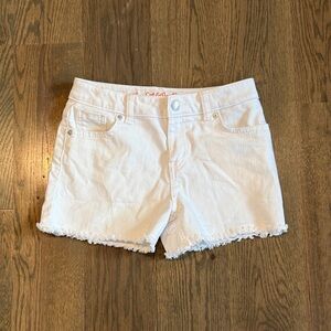 Cut Loose Kids Cream Jean Shorts
